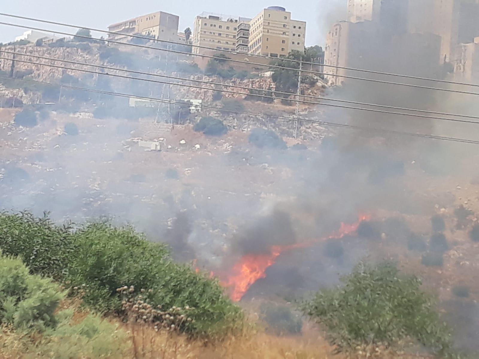 حرائق في حيفا والناصرة وعرعرة وبرطعة والقدس