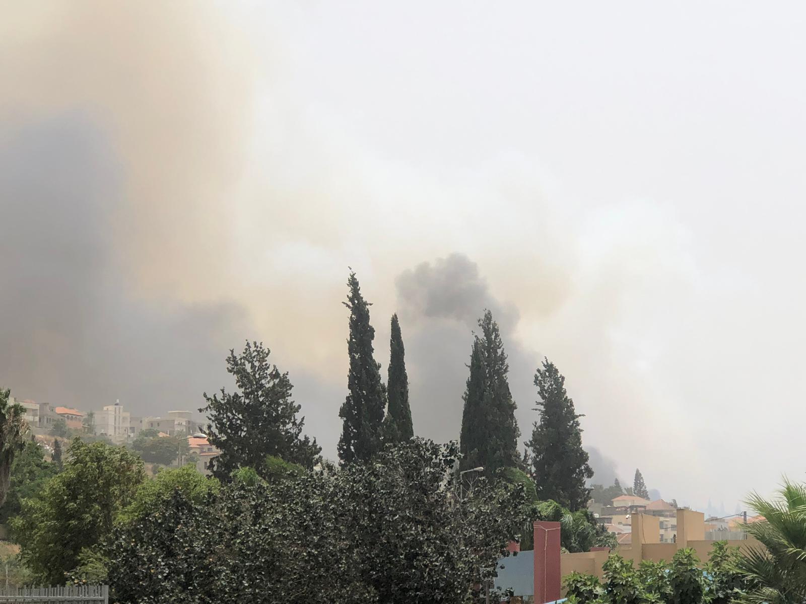 حرائق في حيفا والناصرة وعرعرة وبرطعة والقدس