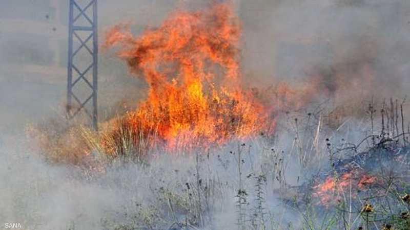 حرائق في سوريا بسبب موجة الحر الأخيرة